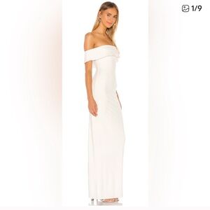 NWT Lovers + Friends Galleria Gown in
White Shoulder